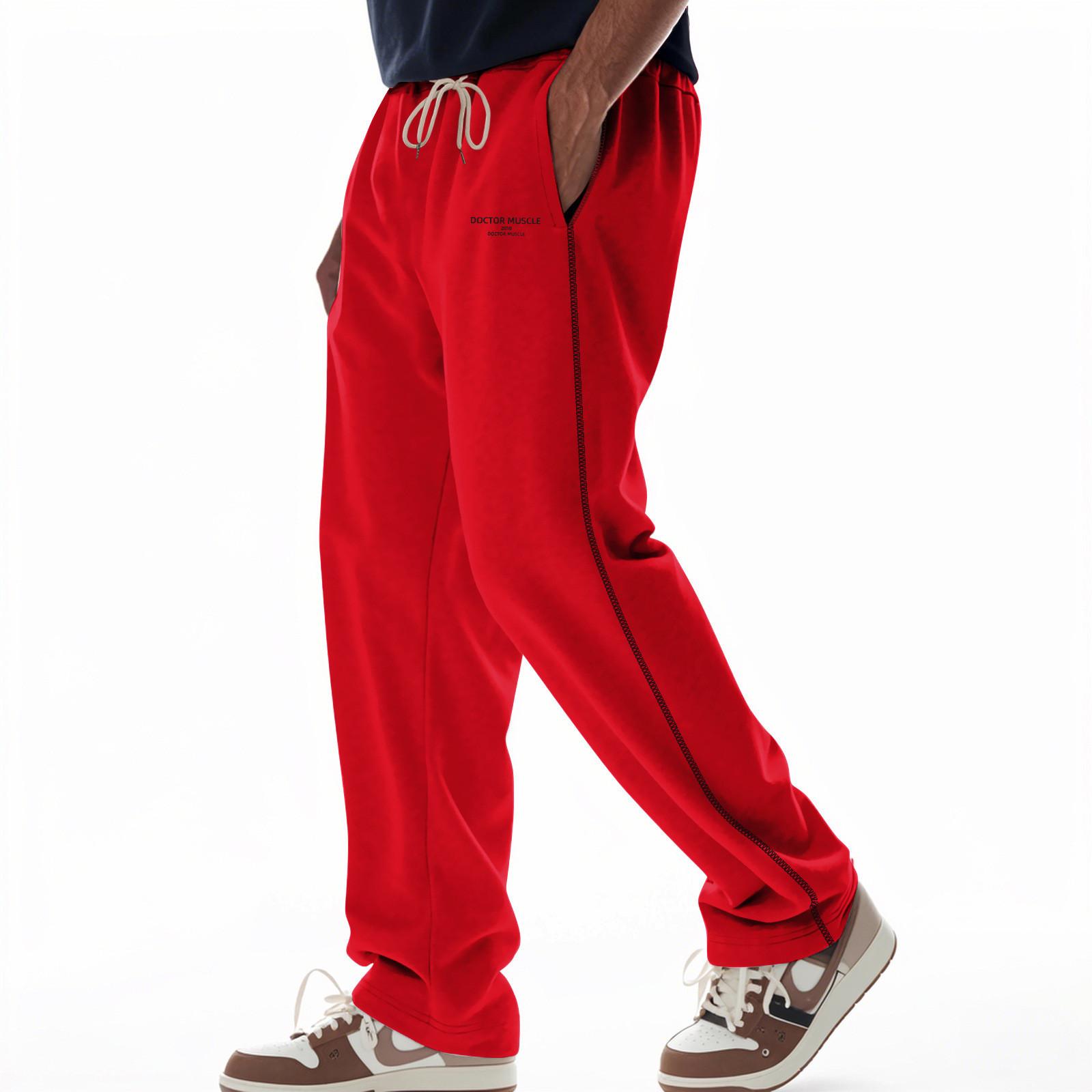 Sports Fitness Solid Color Trousers Loose Running Casual Large Size Sweatpants M красный
Sports Fitness Solid Color Trousers Loose Running Casual Large Size Sweatpants M красный
