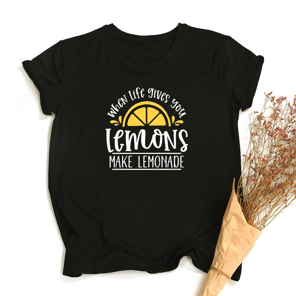 When Life Gives You Lemons Women Graphic T Shirts Short Sleeve Funny Aesthetic Harajuku T-shirt Female Tops Tee Camisetas Mujer 3XL чорний
When Life Gives You Lemons Women Graphic T Shirts Short Sleeve Funny Aesthetic Harajuku T-shirt Female Tops Tee Camisetas Mujer 3XL чорний