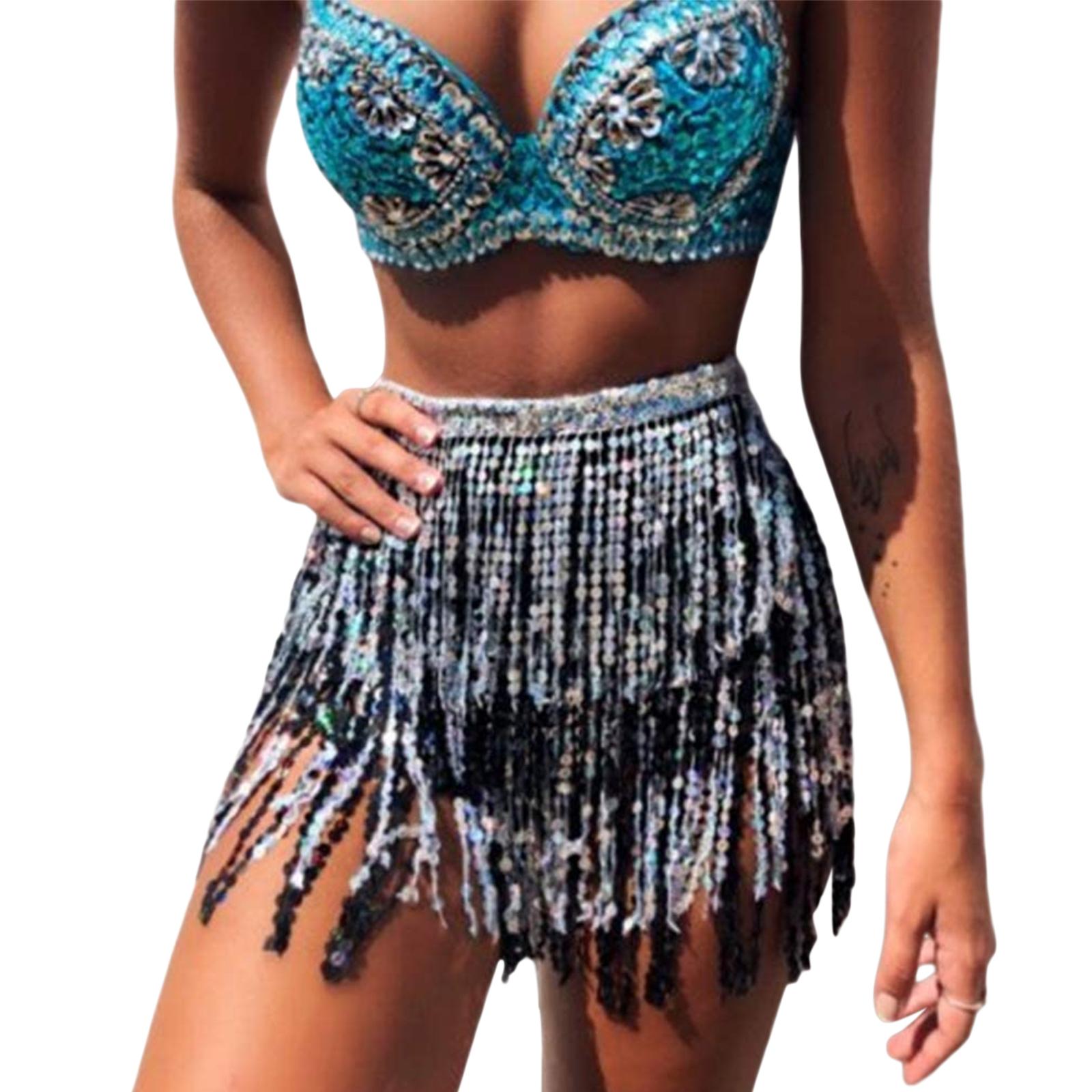 Женская сексуальная юбка для живота, мини-юбка с бахромой из пайеток с регулируемыми поясными ремнями, мини-юбка для танцевального выступления, рейв-вечеринки One Size серебряный/чёрный
Женская сексуальная юбка для живота, мини-юбка с бахромой из пайеток с регулируемыми поясными ремнями, мини-юбка для танцевального выступления, рейв-вечеринки One Size серебряный/чёрный