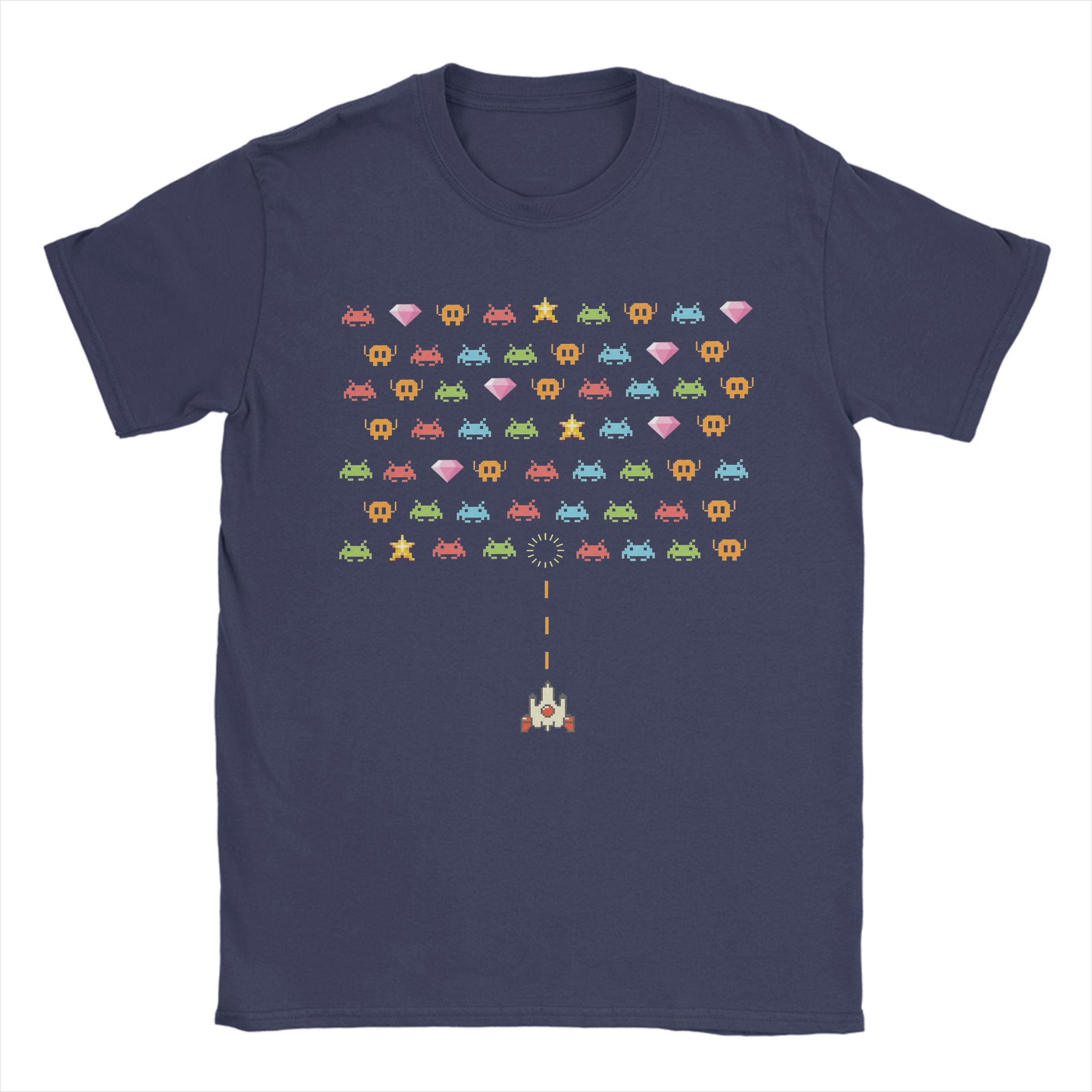 Men s T-Shirts Space Invaders Video Game Funny Pure Cotton Tee Shirt Short Sleeve T Shirt Round Neck Clothes Summer M
Men s T-Shirts Space Invaders Video Game Funny Pure Cotton Tee Shirt Short Sleeve T Shirt Round Neck Clothes Summer M