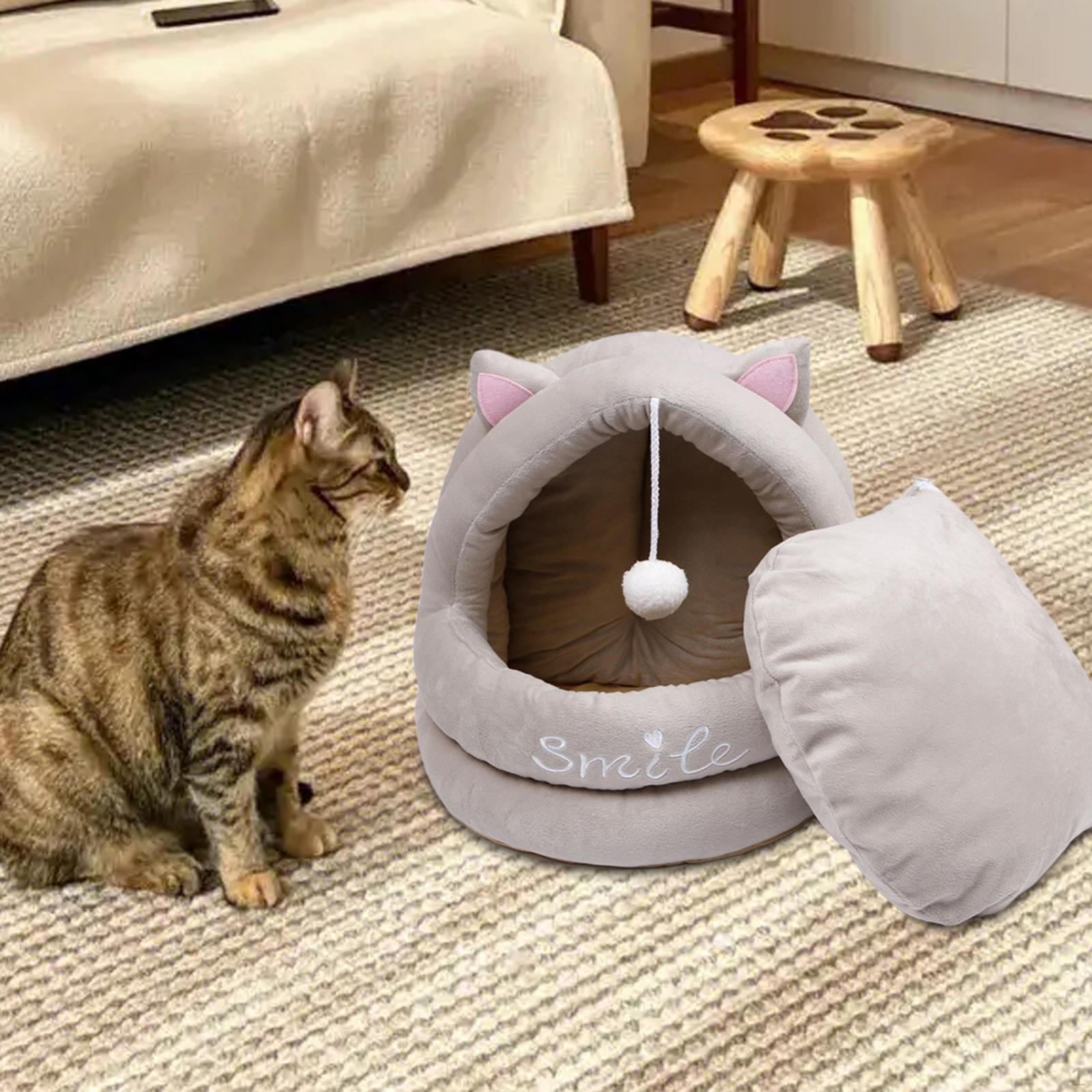Cozy for Indoor Cats - Soft and Warm Cat Bed House S Gray
Cozy for Indoor Cats - Soft and Warm Cat Bed House S Gray