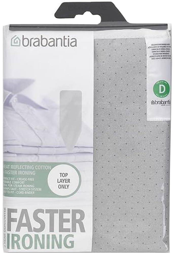 Brabantia Ironing Board Cover Made of Cotton Width 135 x Depth 45cm Spare Cover Silicone Processed Size D 264528
Brabantia Ironing Board Cover Made of Cotton Width 135 x Depth 45cm Spare Cover Silicone Processed Size D 264528