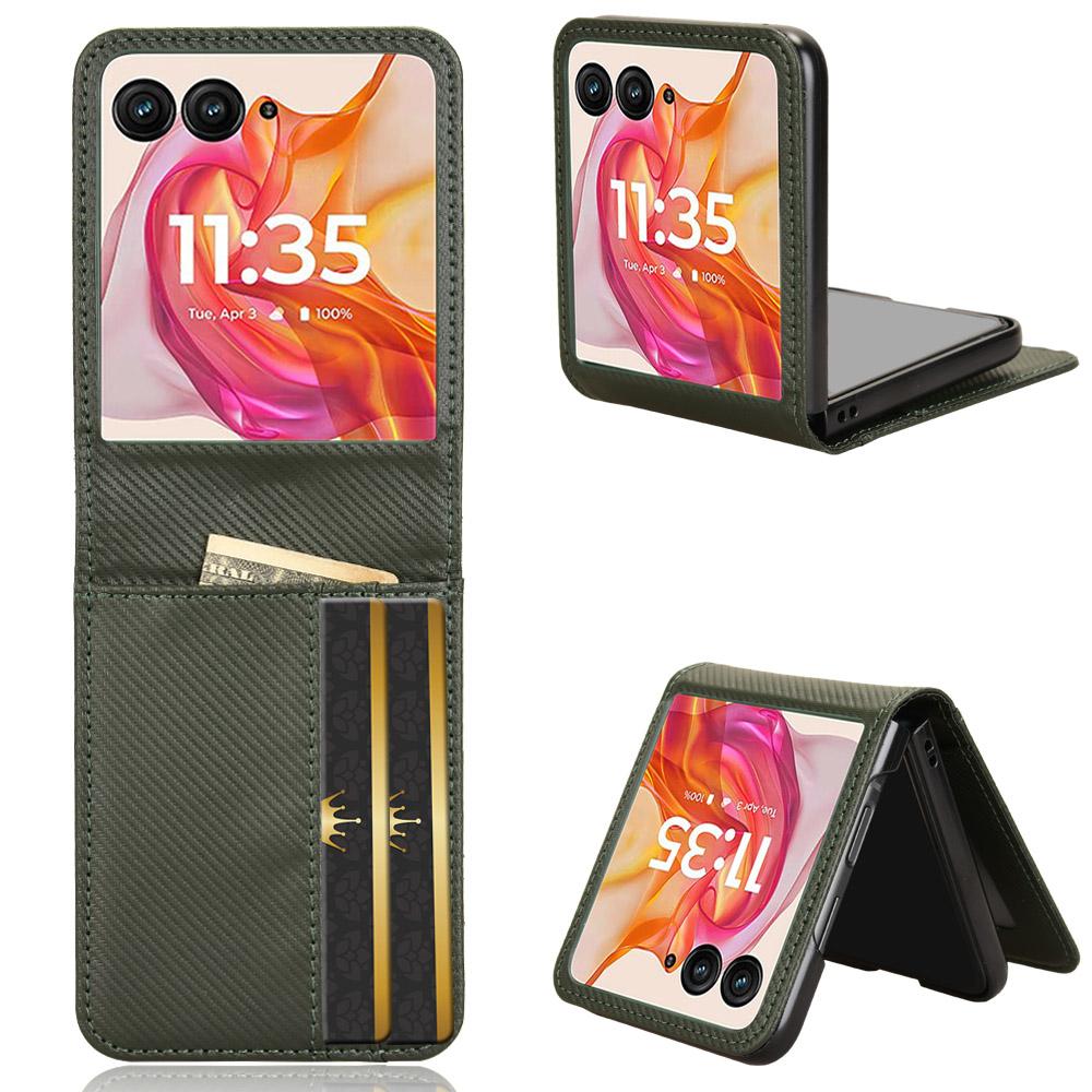 Для Motorola Razr 50 Ultra 5G Чехол из ПУ кожи+ПК с держателем для карт Чехол для мобильного телефона Green
Для Motorola Razr 50 Ultra 5G Чехол из ПУ кожи+ПК с держателем для карт Чехол для мобильного телефона Green