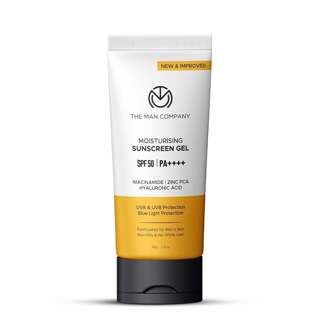 The Man Company Moisturising Sunscreen Gel for Men | SPF50 PA++++ | Broad Spectrum UVA UVB Protection | For Oily, Dry & Normal Skin| Bluelight Pr
The Man Company Moisturising Sunscreen Gel for Men | SPF50 PA++++ | Broad Spectrum UVA UVB Protection | For Oily, Dry & Normal Skin| Bluelight Pr