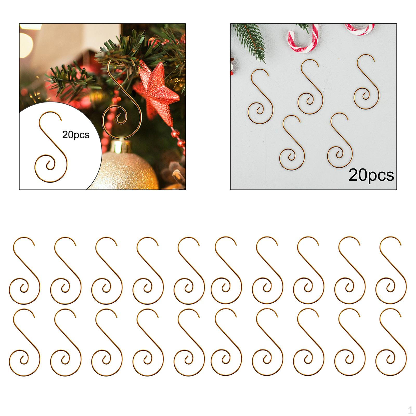 20 штук крючков для рождественских украшений, декор для елки, универсальные прочные практичные принадлежности, вешалка в форме буквы S
20 штук крючков для рождественских украшений, декор для елки, универсальные прочные практичные принадлежности, вешалка в форме буквы S