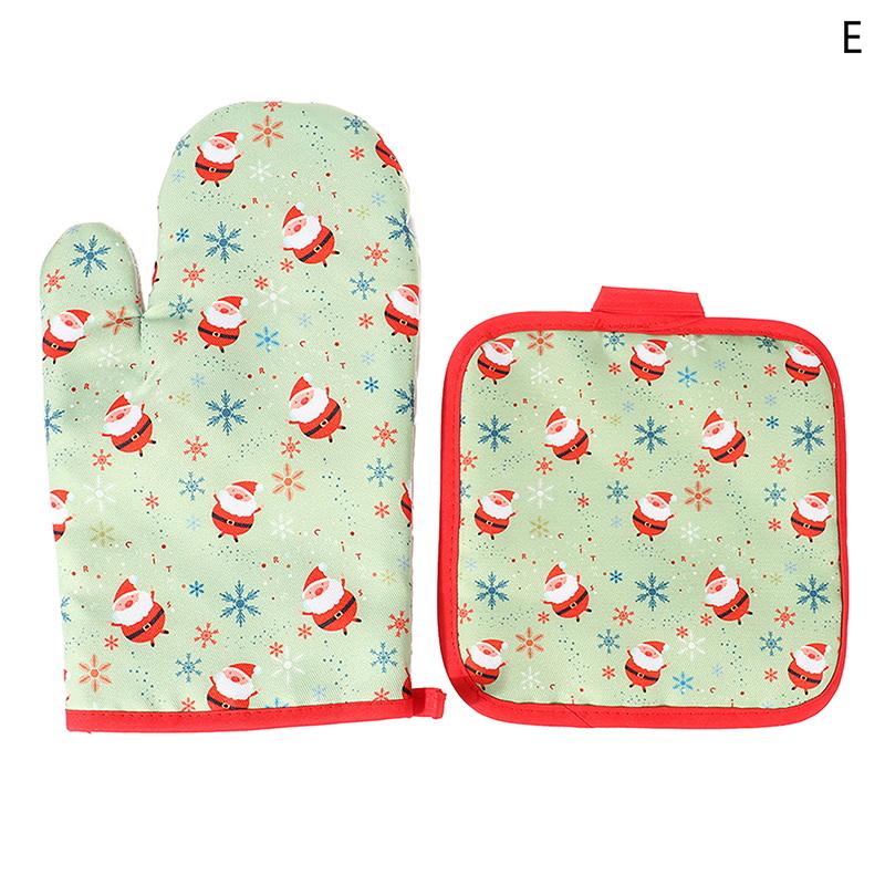 Christmas Oven Gloves Pot Holders Set Santa Claus Snowflake Candy Pattern Insulated Oven Mitts Home Kitchen Christmas Decoration E
Christmas Oven Gloves Pot Holders Set Santa Claus Snowflake Candy Pattern Insulated Oven Mitts Home Kitchen Christmas Decoration E