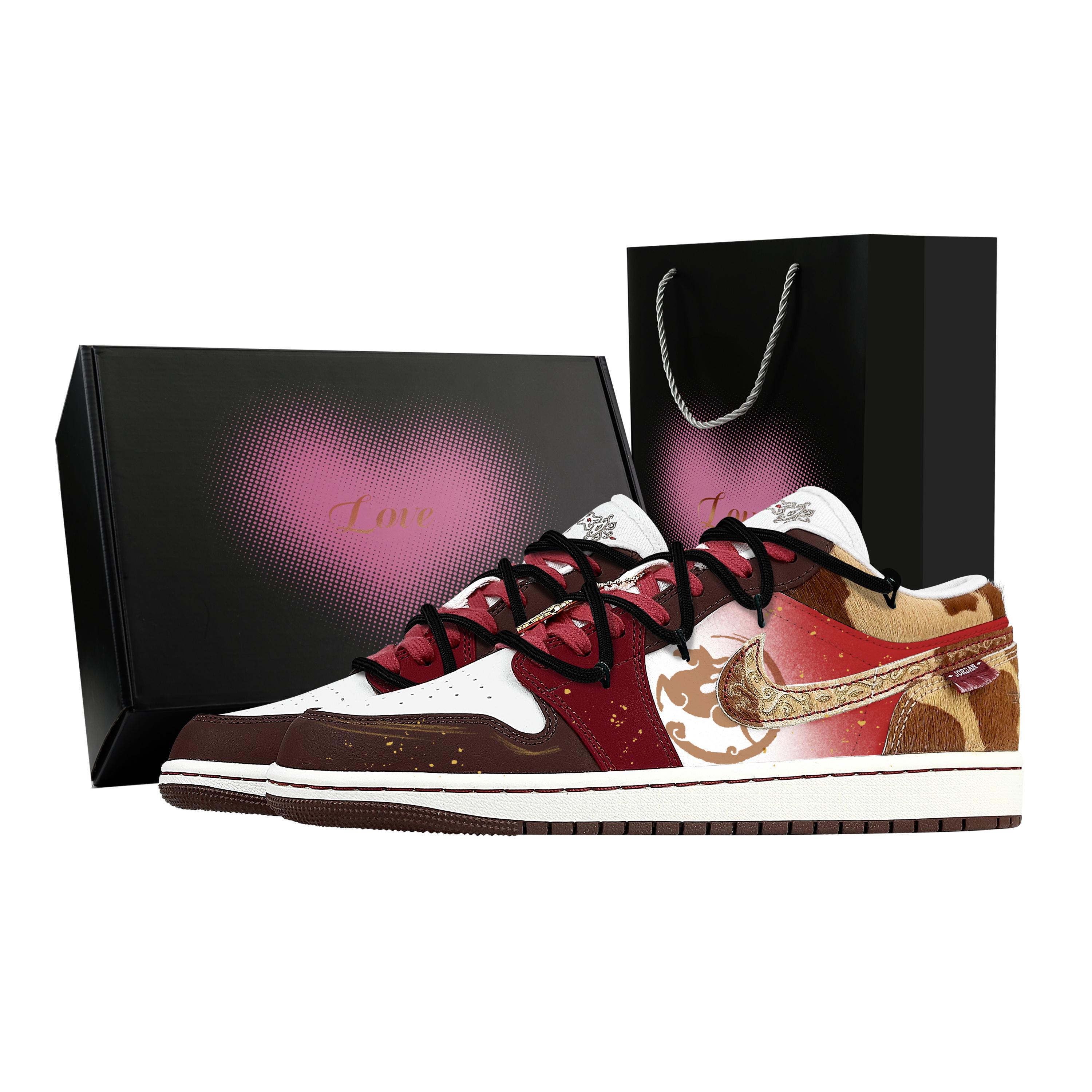 Jordan Air Jordan 1 Horse New Journey, Heart Box Abrasion Resistant Low top Vintage Basketball Shoes Men s Brown Red IQ5321-121(Team529--) 42.5
Jordan Air Jordan 1 Horse New Journey, Heart Box Abrasion Resistant Low top Vintage Basketball Shoes Men s Brown Red IQ5321-121(Team529--) 42.5