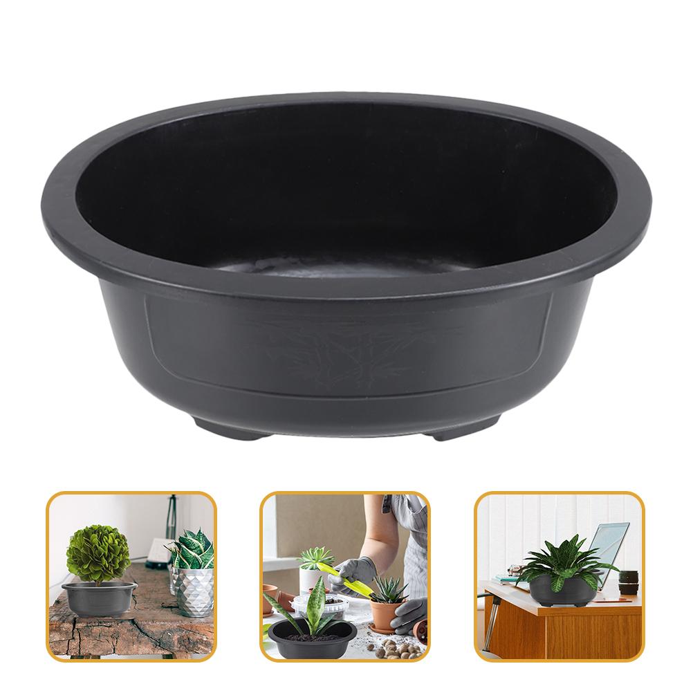 2Pcs Large Flowerpot Big Breathable Oval Bonsai Planter Plastic Planting Pot Gardening Accessory Supplies Container Vase For 38X30CM чорний
2Pcs Large Flowerpot Big Breathable Oval Bonsai Planter Plastic Planting Pot Gardening Accessory Supplies Container Vase For 38X30CM чорний