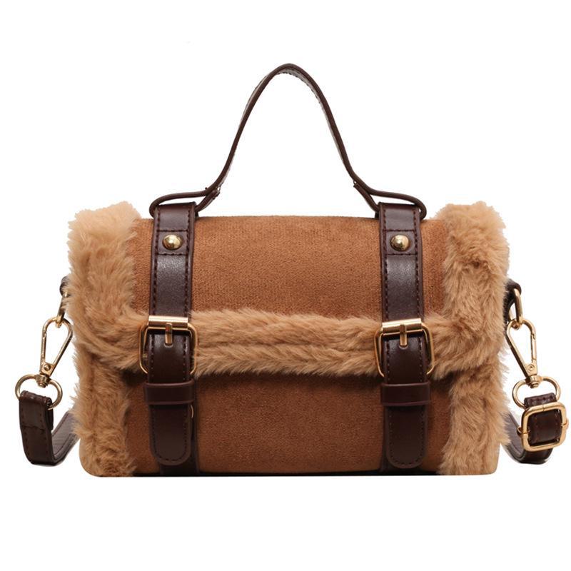 Осень/Зима 2025 Женская плюшевая сумка-мессенджер через плечо - Модный ручной стиль коричневый
Осень/Зима 2025 Женская плюшевая сумка-мессенджер через плечо - Модный ручной стиль коричневый