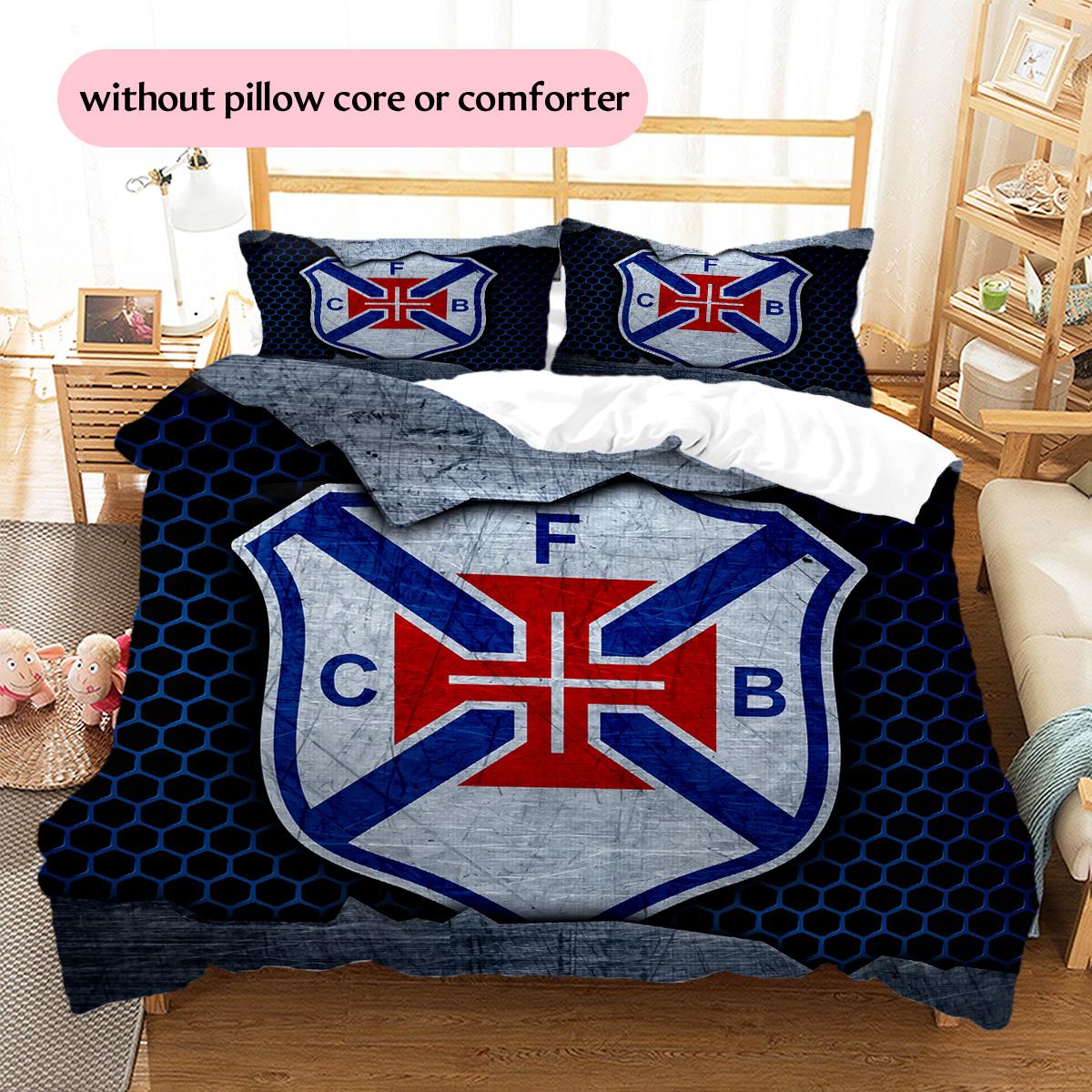 C.F. Os Belenenses Pattern Bedding Quilt Set Home Decoration Gift (1 * duvet cover + 2 * pillowcase without core) 135x200cm
C.F. Os Belenenses Pattern Bedding Quilt Set Home Decoration Gift (1 * duvet cover + 2 * pillowcase without core) 135x200cm
