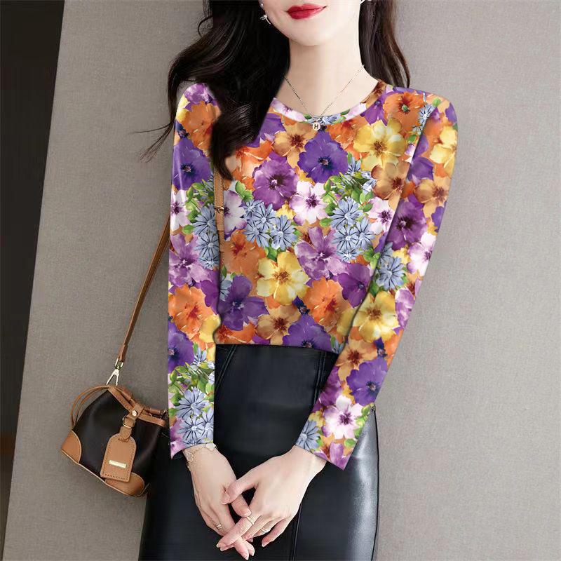 Women s Autumn/Winter Long-Sleeve Milk Silk Top - Round Neck, Stylish Printed Base Layer 3XL
Women s Autumn/Winter Long-Sleeve Milk Silk Top - Round Neck, Stylish Printed Base Layer 3XL