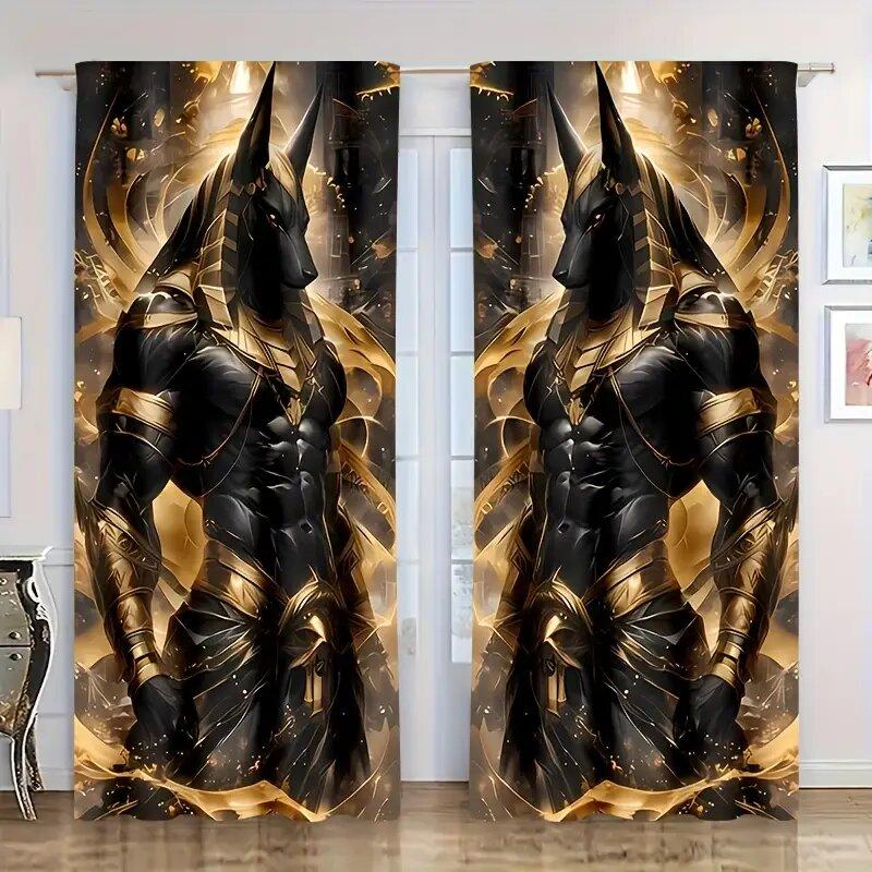 Ancient Egyptian Wolf King Printed Curtains Christmas Decorations Bedroom Living Room Home Decoration Made Of Polyester Sitting Window Treatment W100*H70(CM)-Hooks&2PCS
Ancient Egyptian Wolf King Printed Curtains Christmas Decorations Bedroom Living Room Home Decoration Made Of Polyester Sitting Window Treatment W100*H70(CM)-Hooks&2PCS