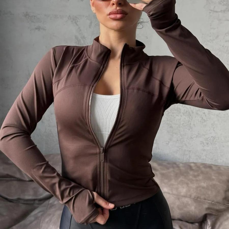 Women s High-end Standing Collar Long Sleeved Sports Jacket Running Training Fitness Top XXL коричневий
Women s High-end Standing Collar Long Sleeved Sports Jacket Running Training Fitness Top XXL коричневий