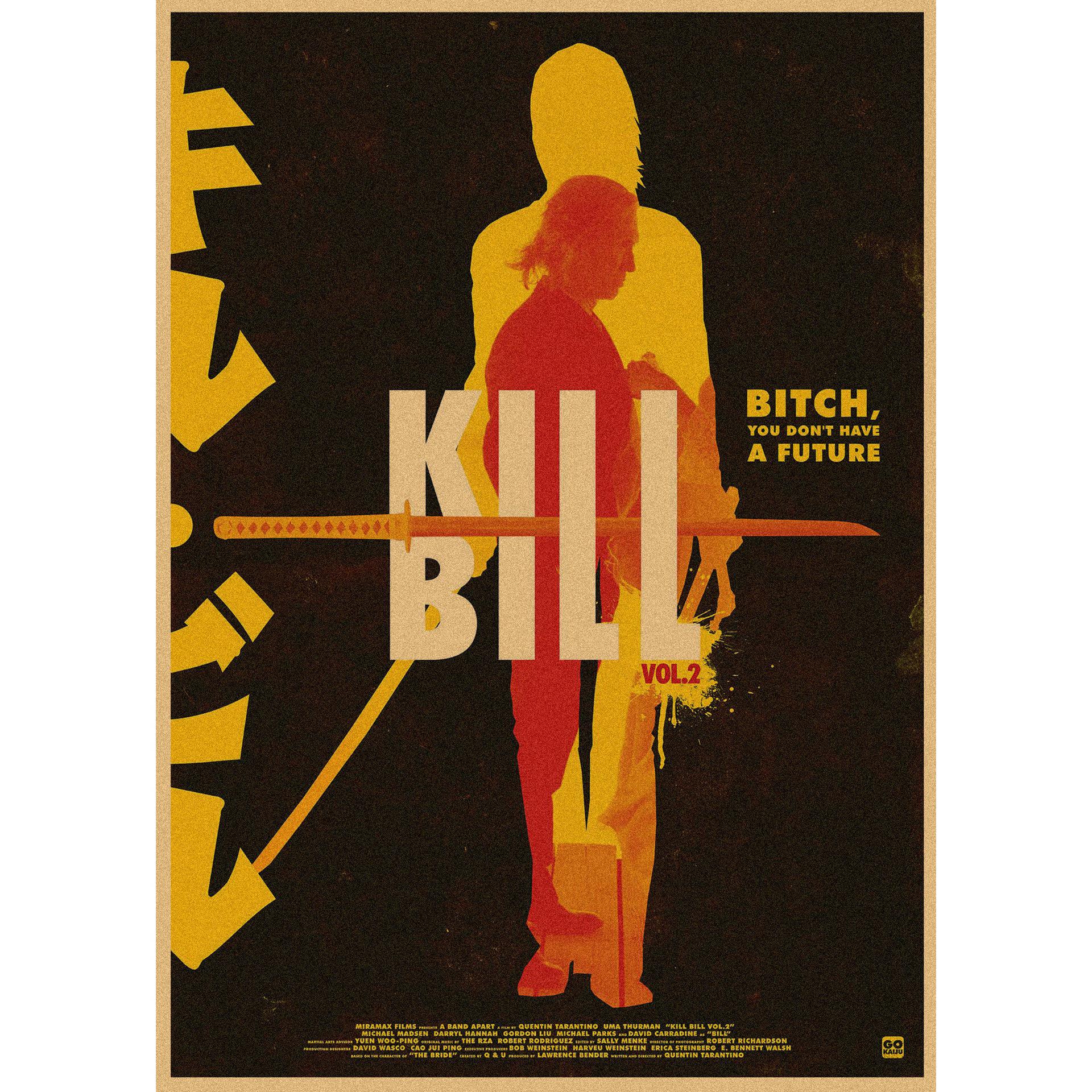 Retro Kill Bill Movie Poster - Quentin Tarantino Wall Art for Bar/Cafe Decoration 29.7X42cm (A3 size)
Retro Kill Bill Movie Poster - Quentin Tarantino Wall Art for Bar/Cafe Decoration 29.7X42cm (A3 size)