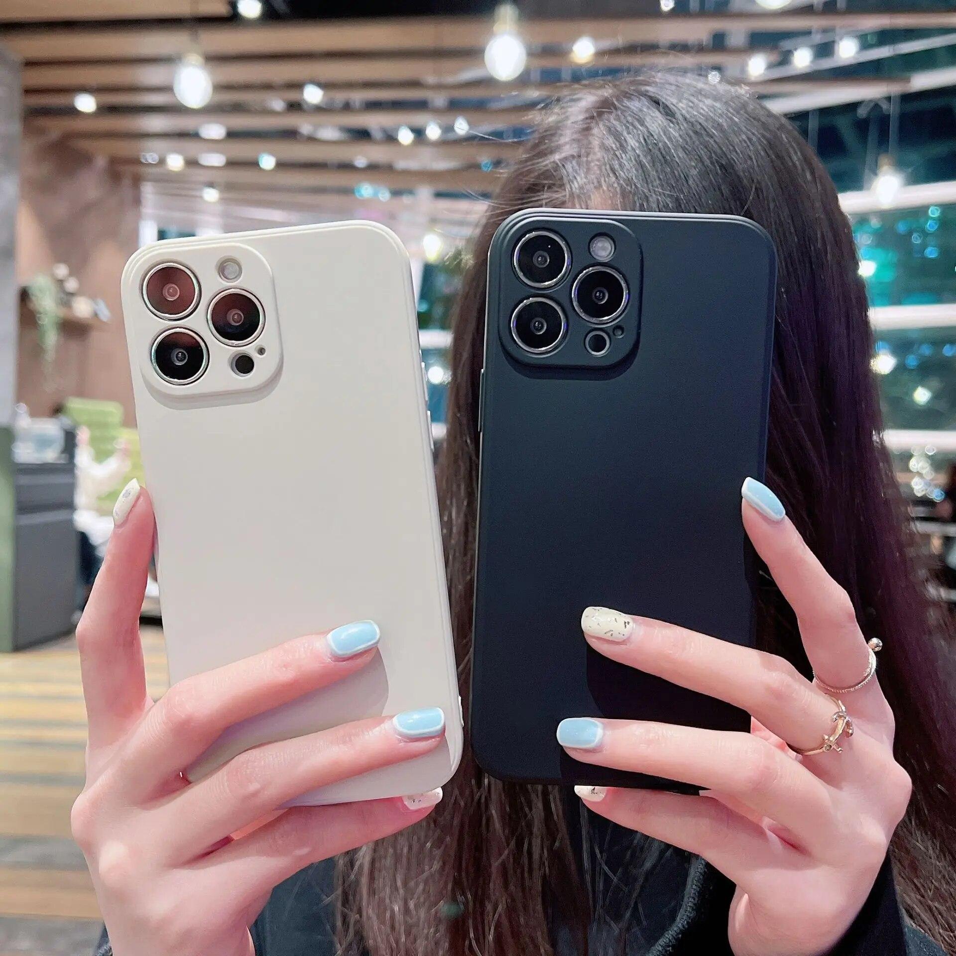 Чехол для телефона iPhone 11 12 13 14 Pro Max Mini X XR XS 7 8 Plus по контракту, однотонный противоударный жидкий силикон, мягкая задняя крышка
Чехол для телефона iPhone 11 12 13 14 Pro Max Mini X XR XS 7 8 Plus по контракту, однотонный противоударный жидкий силикон, мягкая задняя крышка