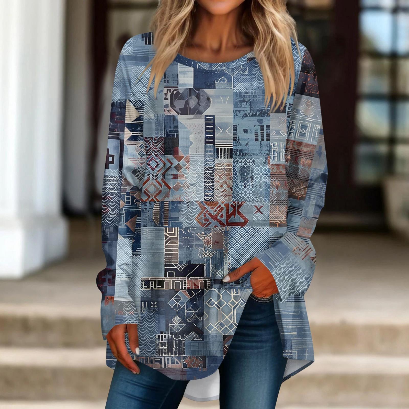 Женская повседневная футболка больших размеров с длинными рукавами и круглым вырезом с принтом, верхний пуловер M
Женская повседневная футболка больших размеров с длинными рукавами и круглым вырезом с принтом, верхний пуловер M