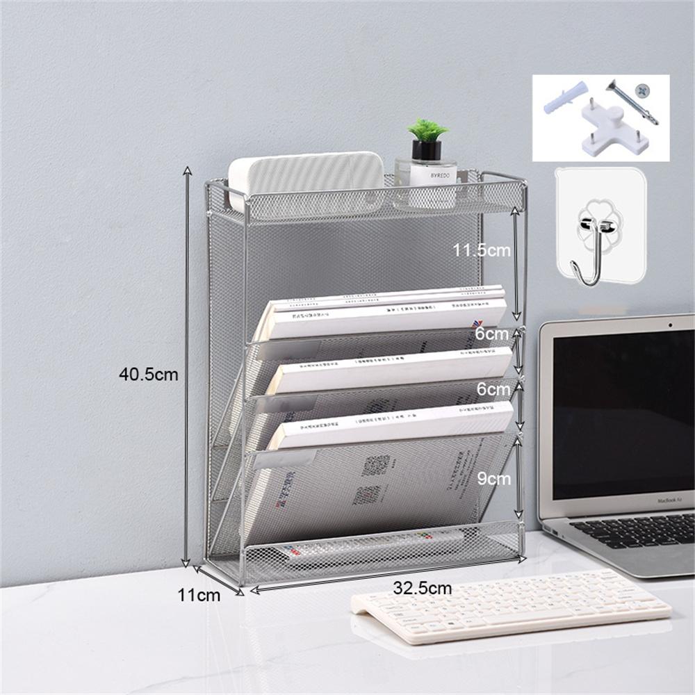 Metal Wall Mounted Magazines Newspaper Storage Rack For Home Office Books Newspapers Files Folder Desktop Tabletop Display Stand
Metal Wall Mounted Magazines Newspaper Storage Rack For Home Office Books Newspapers Files Folder Desktop Tabletop Display Stand