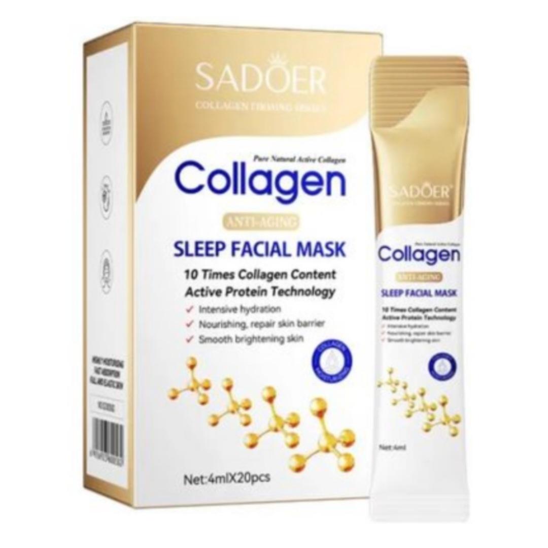COLLAGEN ANTI-AGING SLEEP FACIAL MASK - 20×4 ml
COLLAGEN ANTI-AGING SLEEP FACIAL MASK - 20×4 ml