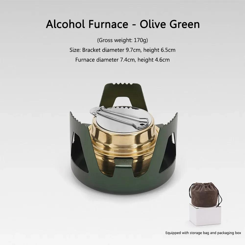 Portable Mini Alcohol Stove Burner Adjustable Firepower Gasoline Stove Aluminum oy Bracket Ultralight Brass Camping Stoves зелений
Portable Mini Alcohol Stove Burner Adjustable Firepower Gasoline Stove Aluminum oy Bracket Ultralight Brass Camping Stoves зелений