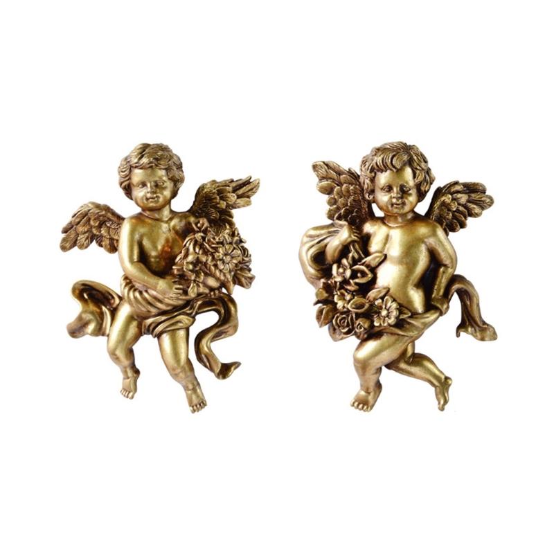 2 Piece Classical Cherub Wall Hanging Ornament Resins Craft Winged Angel Sculpture Collectible Figurine Gifting
2 Piece Classical Cherub Wall Hanging Ornament Resins Craft Winged Angel Sculpture Collectible Figurine Gifting