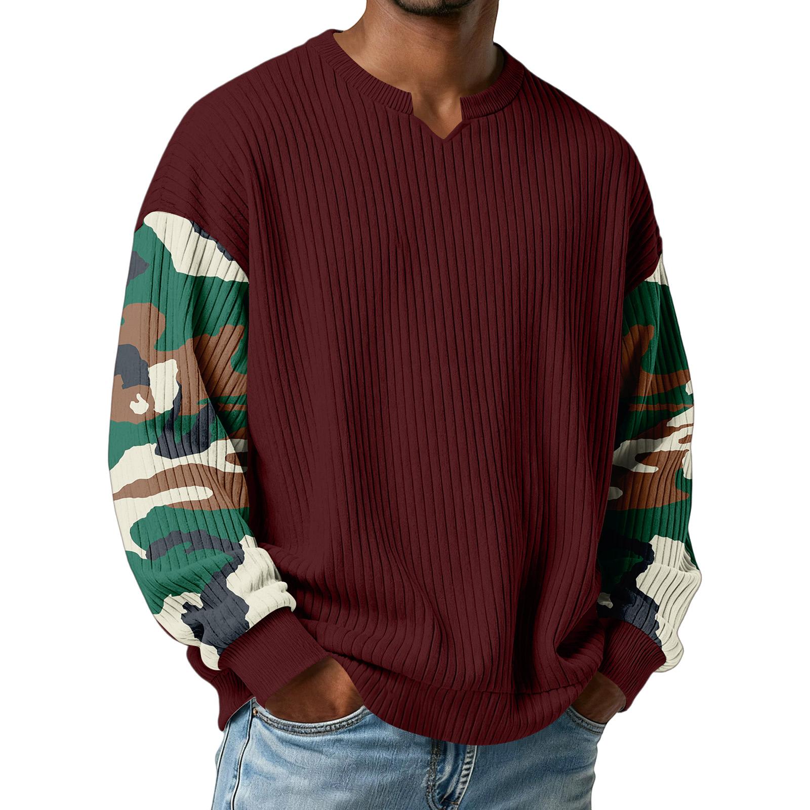 Men s Camouflage Stylish V-Neck Ribbed Textured Long-Sleeve T-Shirt XL винний
Men s Camouflage Stylish V-Neck Ribbed Textured Long-Sleeve T-Shirt XL винний