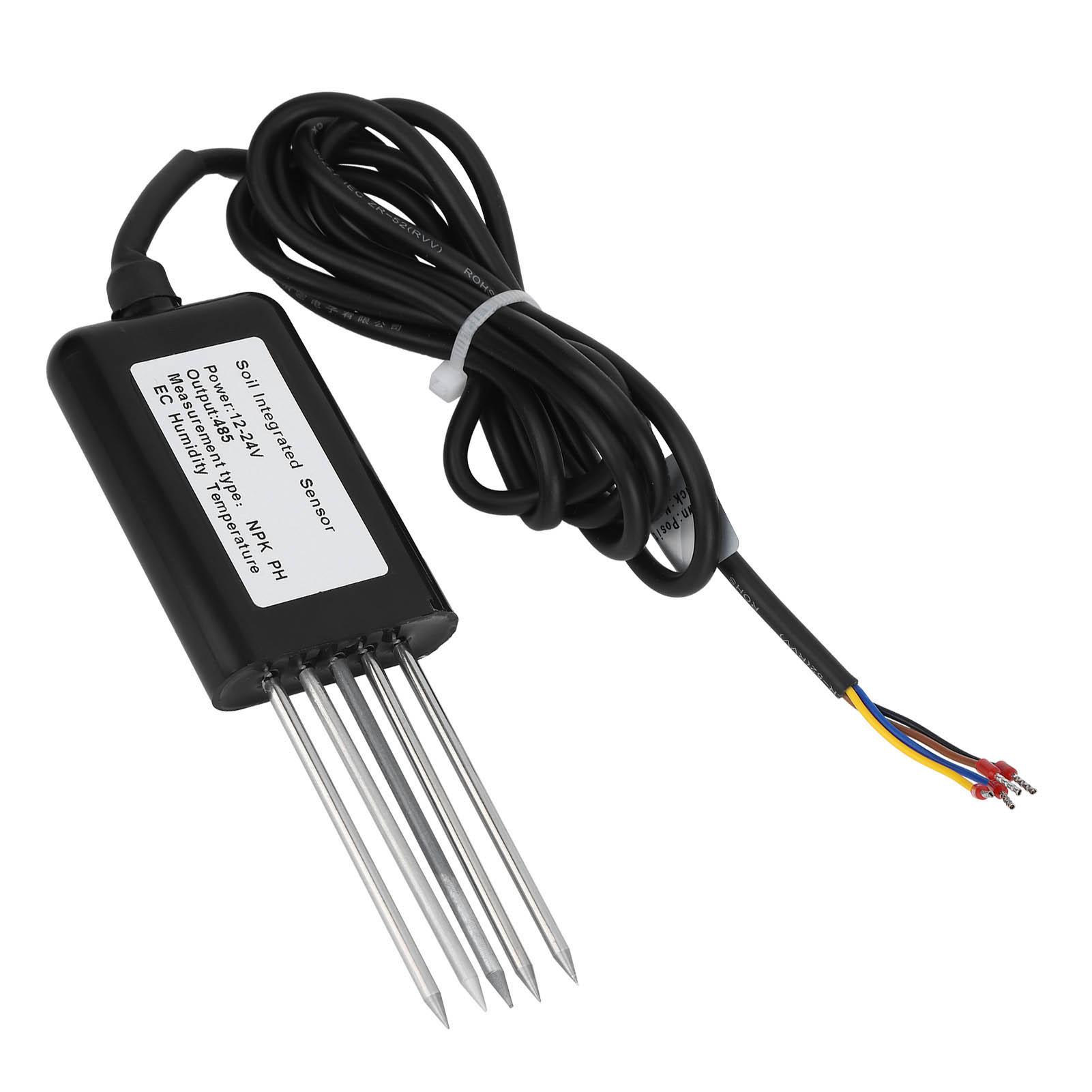 RS485 5-контактний датчик pH ґрунту, NPK, температури та вологості, EC, детектор провідності, тестер, багатопараметричний датчик ґрунту
RS485 5-контактний датчик pH ґрунту, NPK, температури та вологості, EC, детектор провідності, тестер, багатопараметричний датчик ґрунту