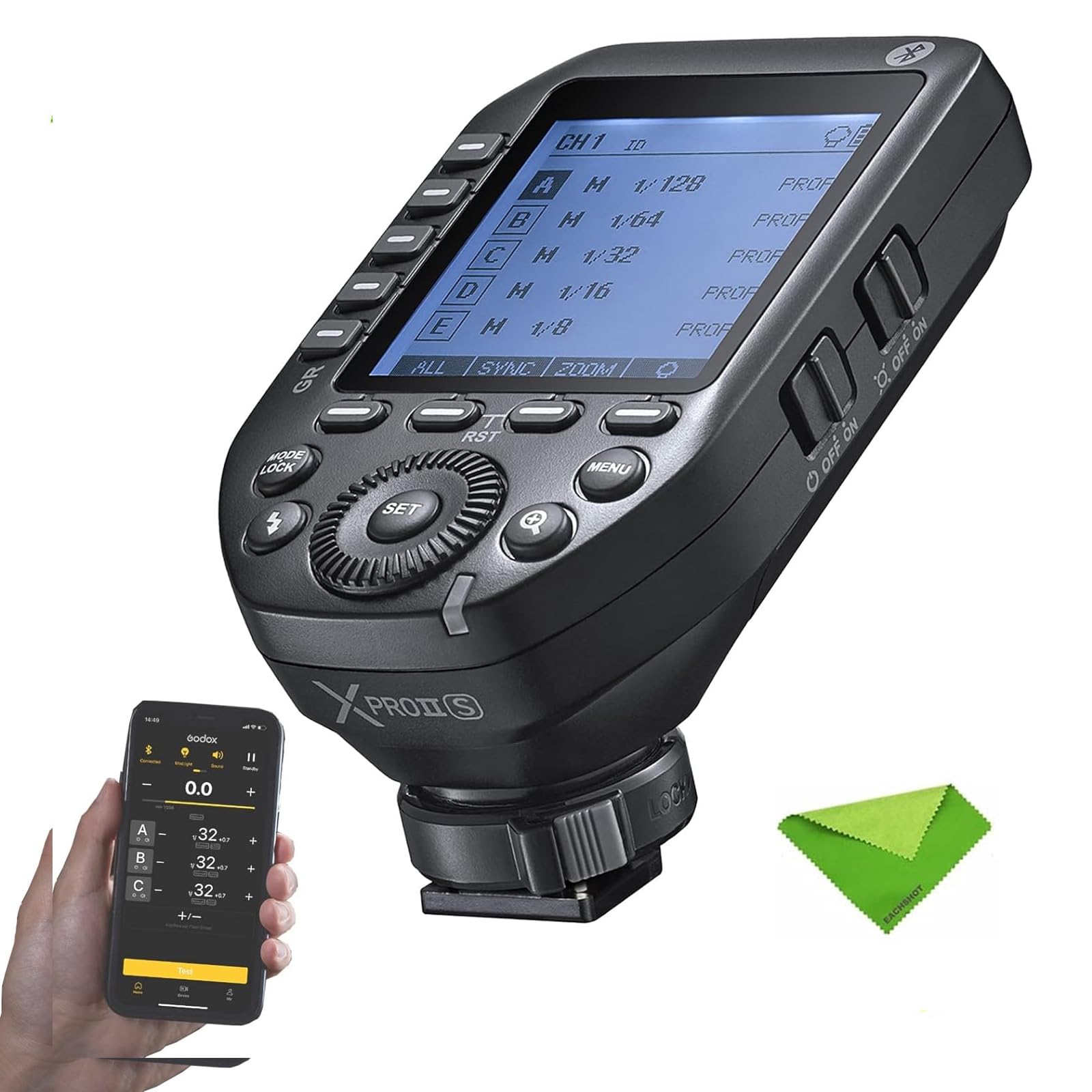 Conformity Mark Godox Flash Trigger for Wireless Transmitter HSS Bluetooth Smart and Portable Large Screen Trigger for Sony Cameras [Technical
Conformity Mark Godox Flash Trigger for Wireless Transmitter HSS Bluetooth Smart and Portable Large Screen Trigger for Sony Cameras [Technical