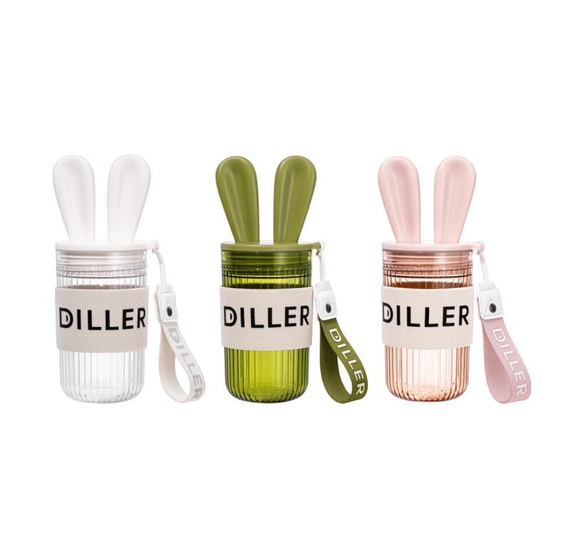 Diller Cute Rabbit Ear Tritan Water Bottle
Diller Cute Rabbit Ear Tritan Water Bottle