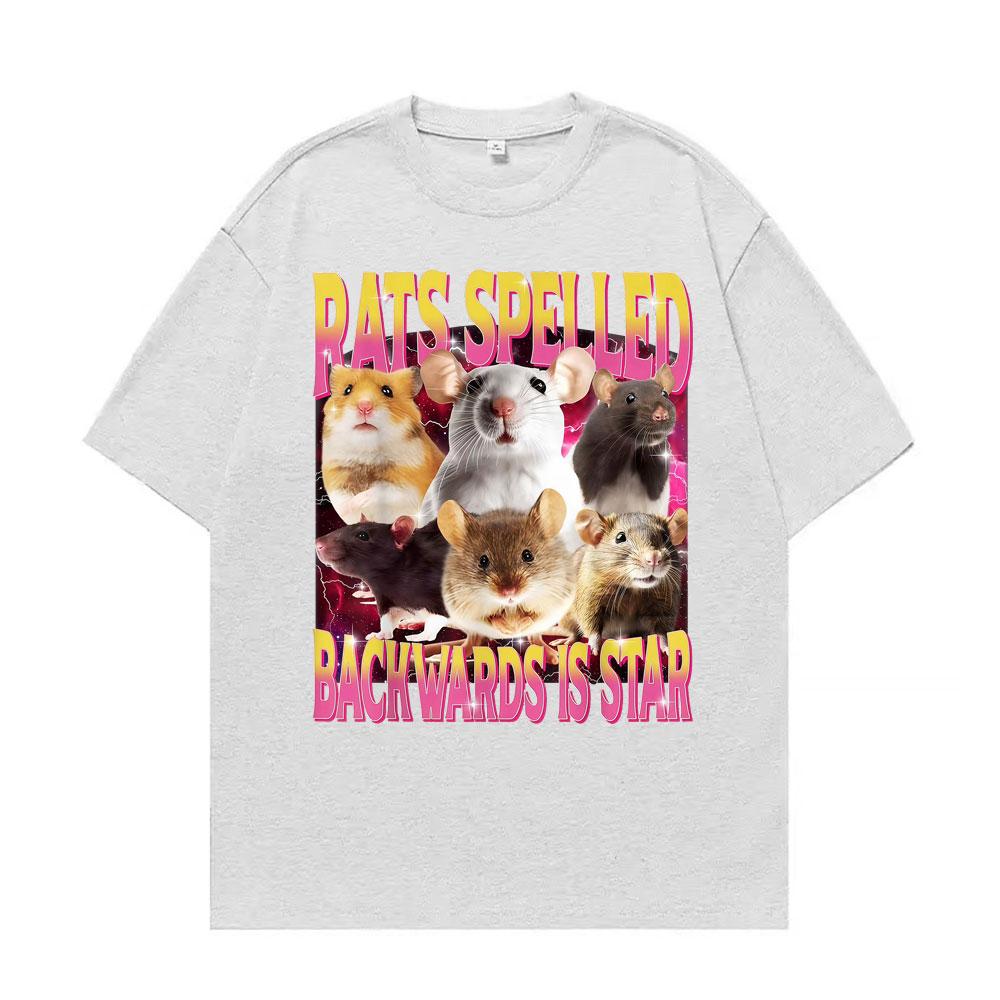 Rats Spelled Backwards Is Star Funny Rat Meme T Shirts Unisex Women Retro Humor Short Sleeve Tshirts Oversized Tshirt S
Rats Spelled Backwards Is Star Funny Rat Meme T Shirts Unisex Women Retro Humor Short Sleeve Tshirts Oversized Tshirt S