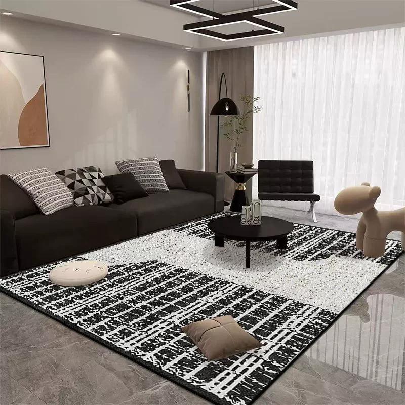 Black White Minimalist Large Area Rug Abstract Lines Geometric Pattern Carpet for Living Room Bedroom IG Decor 60x90cm
Black White Minimalist Large Area Rug Abstract Lines Geometric Pattern Carpet for Living Room Bedroom IG Decor 60x90cm