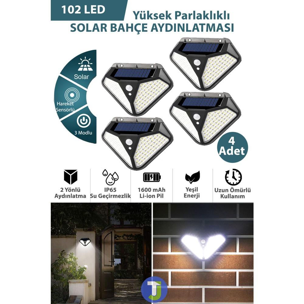 Technojet 4 Pieces 102 Led Solar Powe 3 Mode Solar Garden ing Lamp with Motion Sensor
Technojet 4 Pieces 102 Led Solar Powe 3 Mode Solar Garden ing Lamp with Motion Sensor