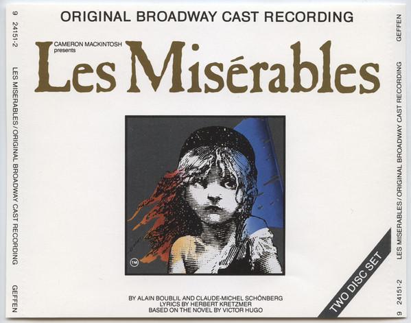 CD CAMERON MACKINTOSH PRESENTS ALAIN B Les Miserables Original Broadway C 9241512 Geffen 1987 US Stage Play Used
CD CAMERON MACKINTOSH PRESENTS ALAIN B Les Miserables Original Broadway C 9241512 Geffen 1987 US Stage Play Used