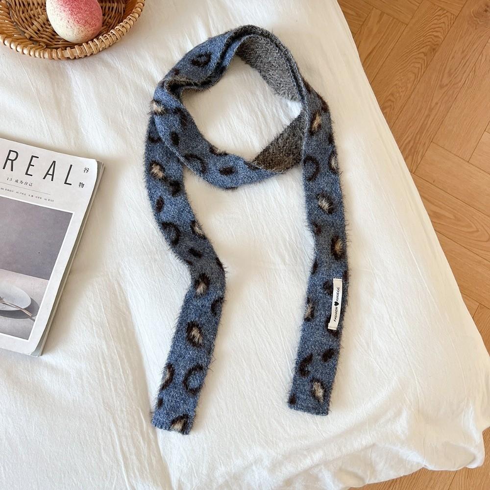 Versatile Wool Leopard Scarf Warm Long Narrow Scarf Korean Style Skinny Scarf Winter Accessory синій
Versatile Wool Leopard Scarf Warm Long Narrow Scarf Korean Style Skinny Scarf Winter Accessory синій