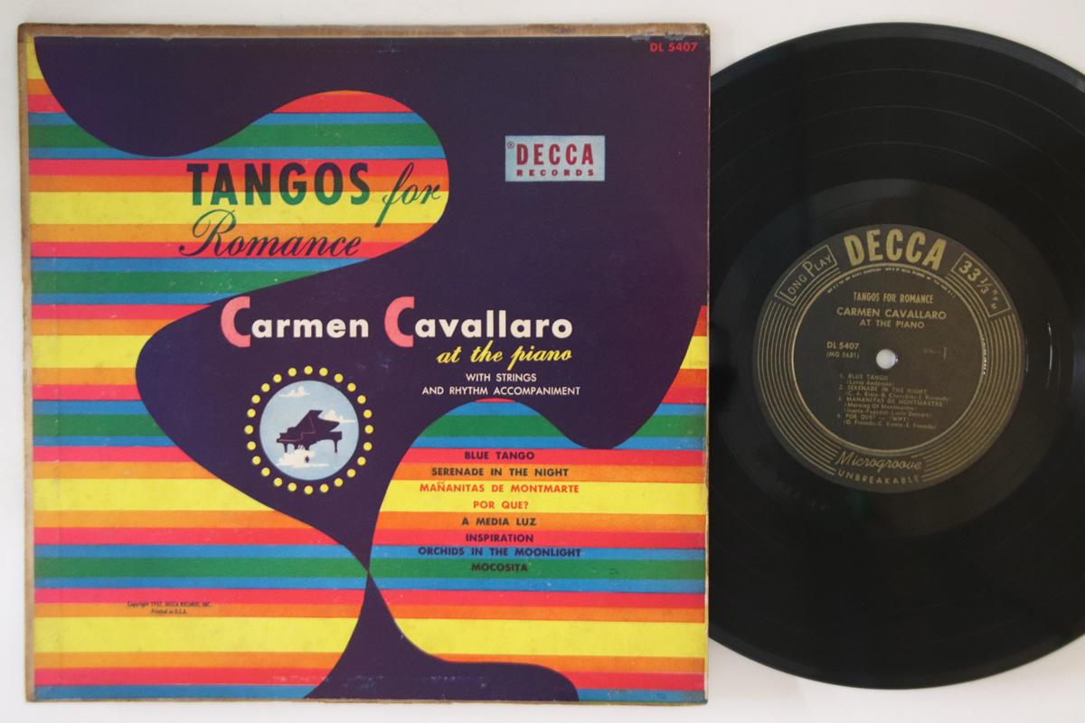 10inch Record CARMEN CAVALLARO - Tangos For Romance DL5407 DECCA 1952 US Latin Used
10inch Record CARMEN CAVALLARO - Tangos For Romance DL5407 DECCA 1952 US Latin Used