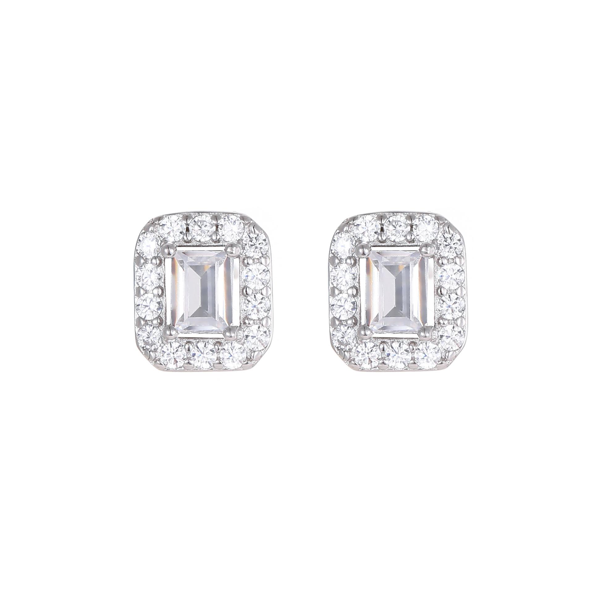 18K Gold Plated 925 Silver Square Cubic Zirconia Stud Earrings, Minimalist Luxury Jewelry for Daily Wear срібний
18K Gold Plated 925 Silver Square Cubic Zirconia Stud Earrings, Minimalist Luxury Jewelry for Daily Wear срібний