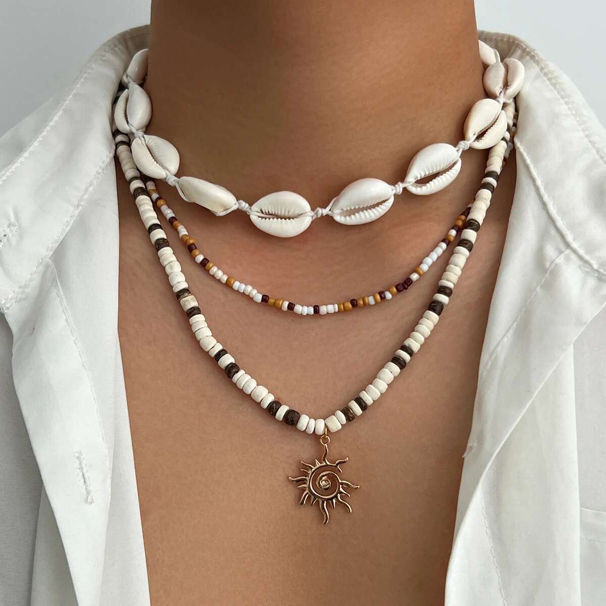 PuRui Богемия 4 Стиля Солнце Кокосовая Скорлупа Подвеска Ожерелье Мужчины Пластик Акрил Бусины CCB 2025 Лето Пляжный Отпуск Циркон Подарок
PuRui Богемия 4 Стиля Солнце Кокосовая Скорлупа Подвеска Ожерелье Мужчины Пластик Акрил Бусины CCB 2025 Лето Пляжный Отпуск Циркон Подарок