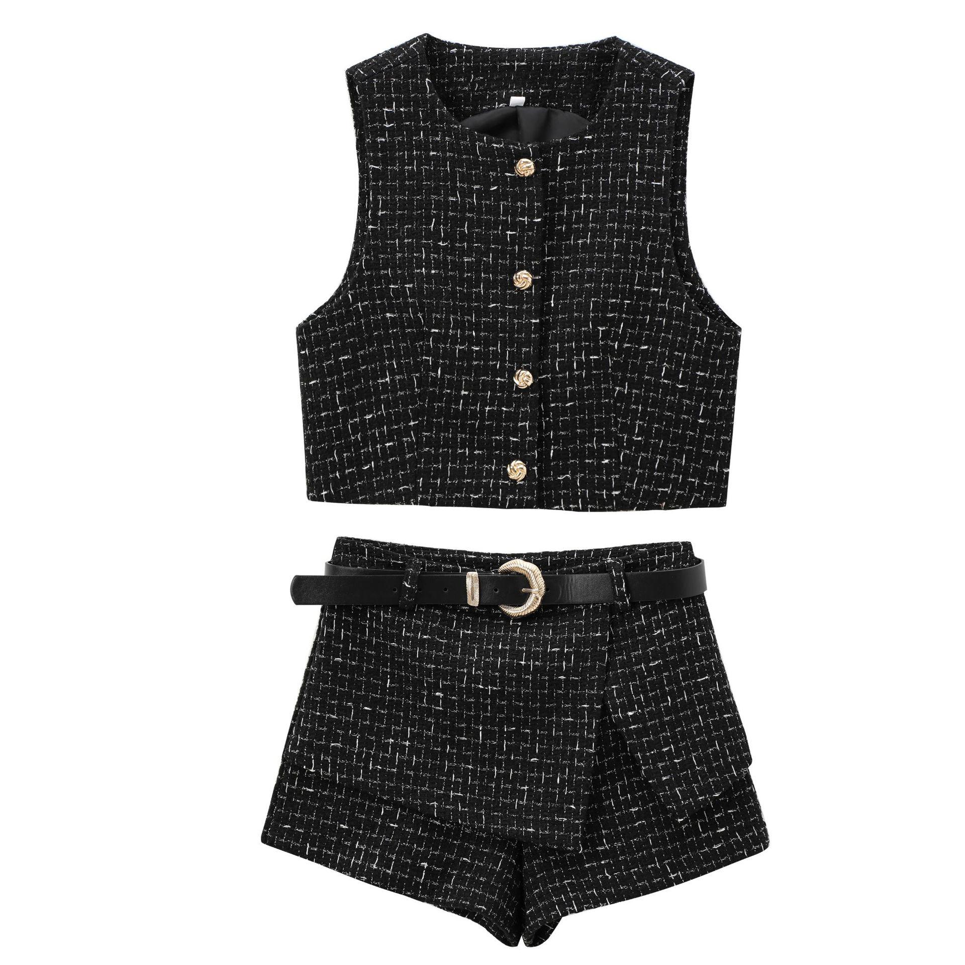 2025 Spring Women s European-American Style French Design Textured Vest & Belted Skirt-Pants Set XS
2025 Spring Women s European-American Style French Design Textured Vest & Belted Skirt-Pants Set XS