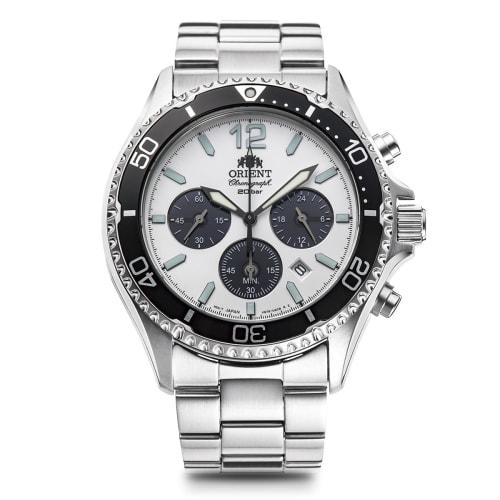 Orient Mako SOLAR PANDA Solar Panda Watch, Made in Japan, RN-TX0203S, Men s, White, Silver, with Manufacturer s Warranty
Orient Mako SOLAR PANDA Solar Panda Watch, Made in Japan, RN-TX0203S, Men s, White, Silver, with Manufacturer s Warranty