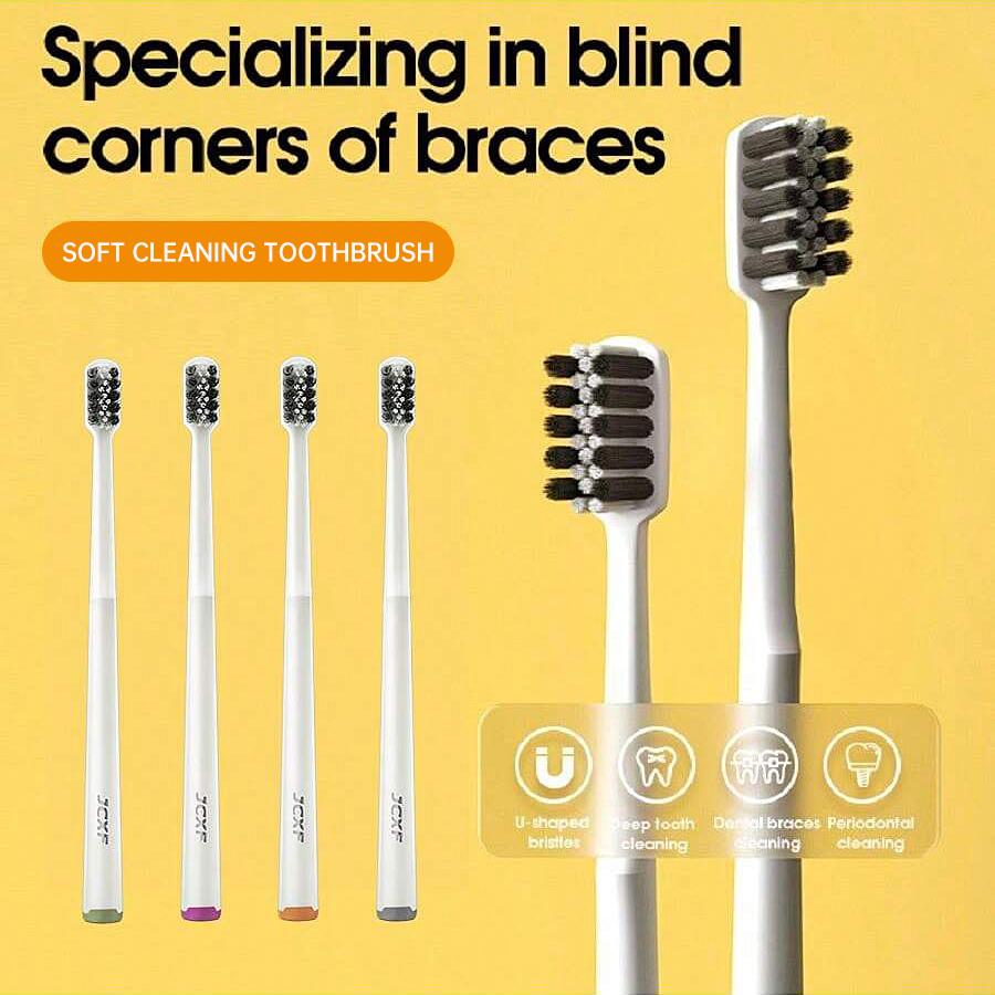 2/3pcs Manual Toothbrush U-shaped Specifically for Orthodontics Deep Tooth Cleaning Dental Braces Cleaning Men Women
2/3pcs Manual Toothbrush U-shaped Specifically for Orthodontics Deep Tooth Cleaning Dental Braces Cleaning Men Women
