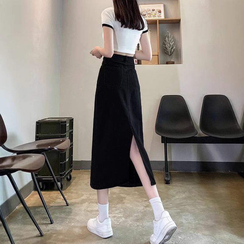 Women s Black A-Line Retro Denim Midi Skirt - High Waist Slimming Style for Spring & Autumn 2025 L
Women s Black A-Line Retro Denim Midi Skirt - High Waist Slimming Style for Spring & Autumn 2025 L
