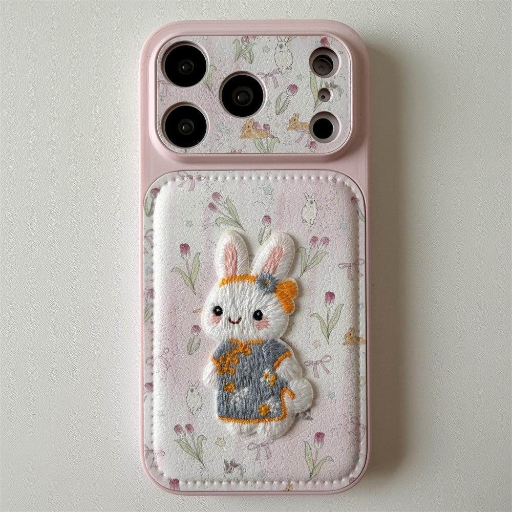 iPhone 15/14 Compatible Rabbit Embroidery Anti-Fall Case for Apple 17/16 Pro Max iPhone 17 Pro Max
iPhone 15/14 Compatible Rabbit Embroidery Anti-Fall Case for Apple 17/16 Pro Max iPhone 17 Pro Max