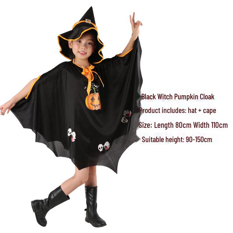 Lanman Halloween Witch & Pumpkin Cape with Hat for Kids One Size
Lanman Halloween Witch & Pumpkin Cape with Hat for Kids One Size