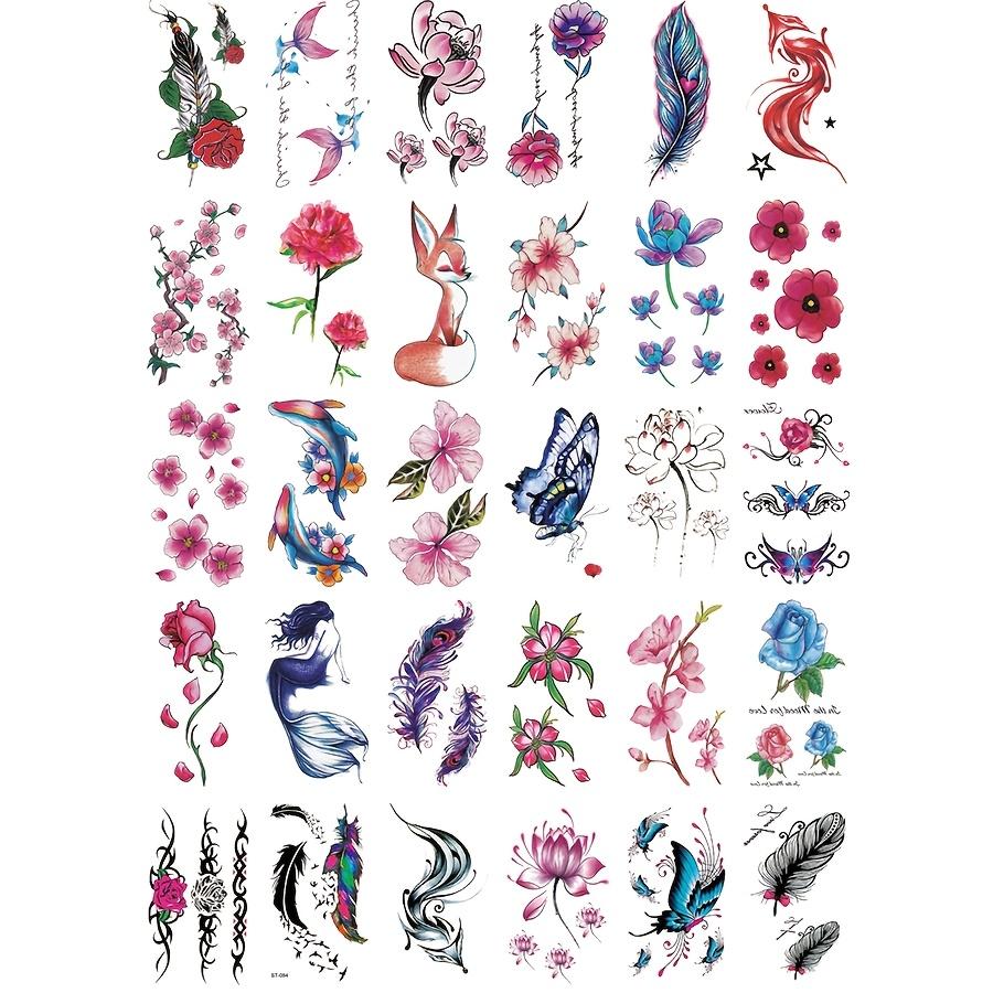 Fake Tattoo Tattoo Sticker temporary tattoo Butterfly for Women Flower Legs Arm Body 30 Sheets Accessories 30 sheets різнокольоровий
Fake Tattoo Tattoo Sticker temporary tattoo Butterfly for Women Flower Legs Arm Body 30 Sheets Accessories 30 sheets різнокольоровий