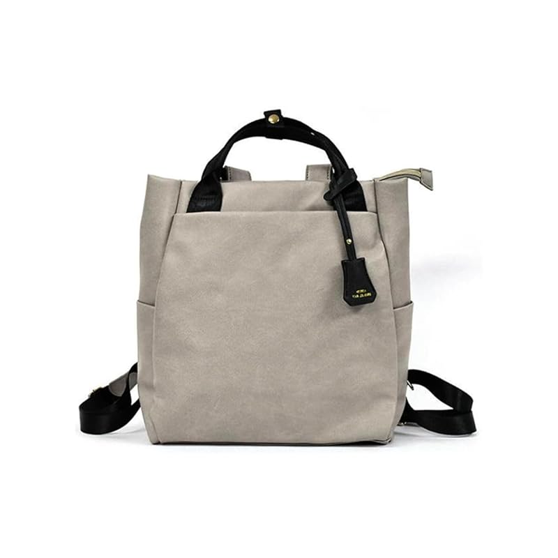 With charm Synthetic leather tote backpack 2way tote bag backpack mothers bag (light gray)
With charm Synthetic leather tote backpack 2way tote bag backpack mothers bag (light gray)