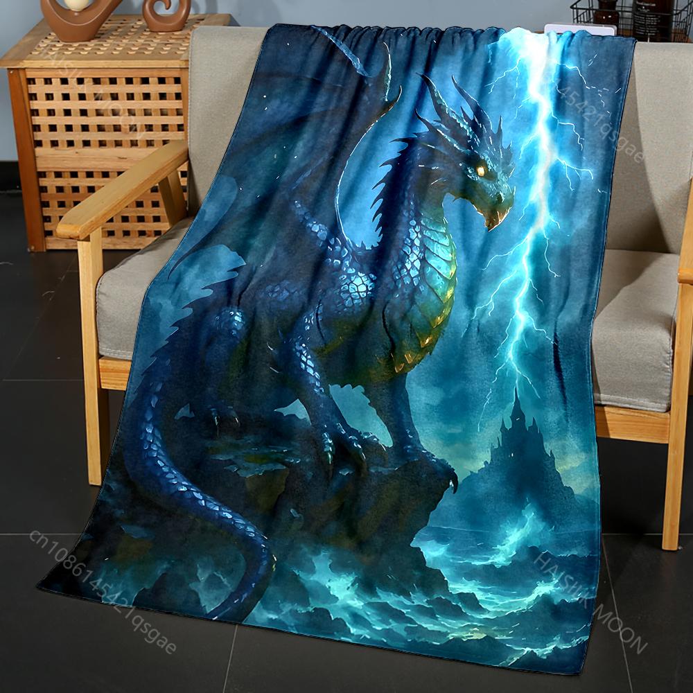 Multiple sizes Blue dragon faces lightning Print Blanket Flannel Material Soft Warm for All Seasons Home Outdoor Camping Picnics 75x90cm
Multiple sizes Blue dragon faces lightning Print Blanket Flannel Material Soft Warm for All Seasons Home Outdoor Camping Picnics 75x90cm