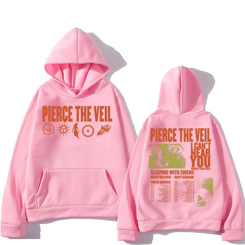 Толстовки Pierce The Veil Світшоти Світове турне I Can t Hear You 2025 Нові рок-гурти Шанувальники панку Одяг Вільний пуловер на вулиці XS
Толстовки Pierce The Veil Світшоти Світове турне I Can t Hear You 2025 Нові рок-гурти Шанувальники панку Одяг Вільний пуловер на вулиці XS