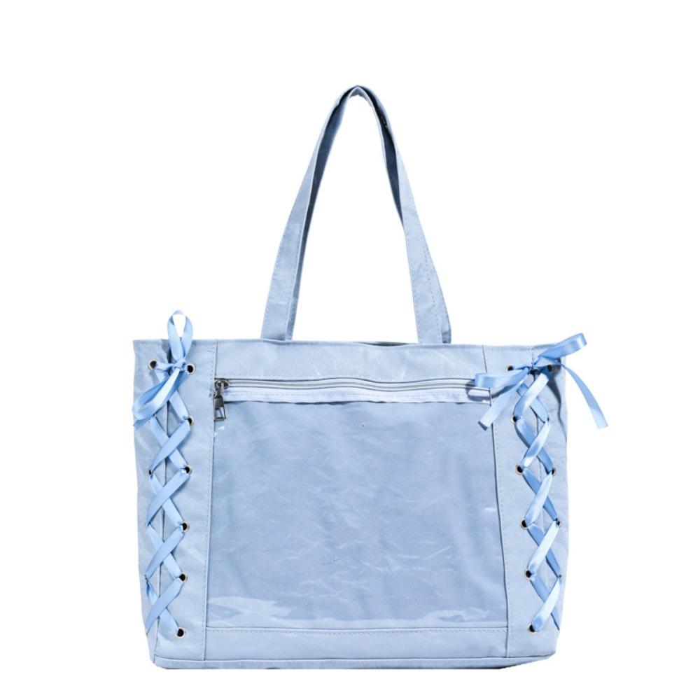 Lace-up Simple Itabag Badge Display Shoulder Bag Pouch Bag Transparent Pocket Tote Bag Gift синий
Lace-up Simple Itabag Badge Display Shoulder Bag Pouch Bag Transparent Pocket Tote Bag Gift синий