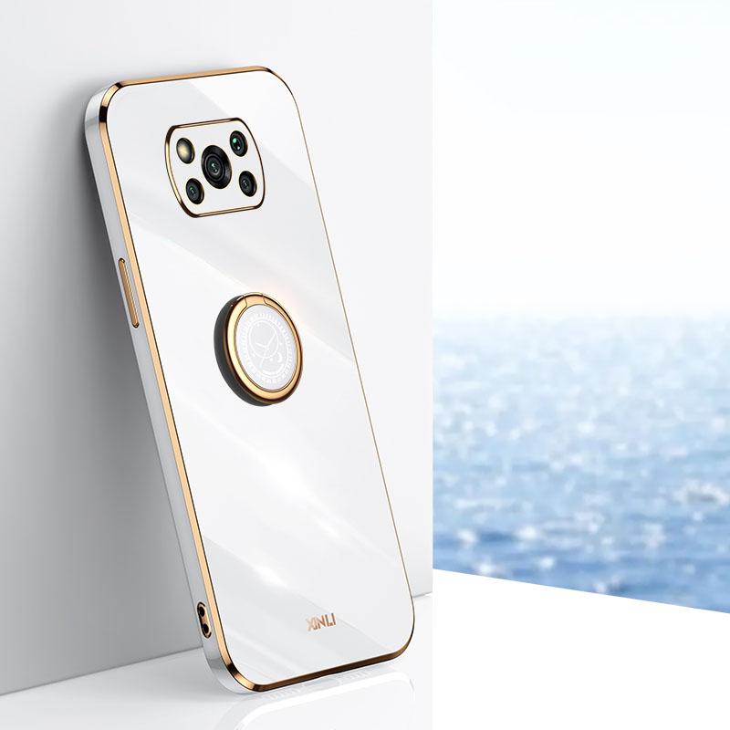 XINLI Back Shell for Xiaomi Poco X3/X3 Pro/X3 NFC,Ring Kickstand Case Electroplating Golden Edge Soft TPU Cover White
XINLI Back Shell for Xiaomi Poco X3/X3 Pro/X3 NFC,Ring Kickstand Case Electroplating Golden Edge Soft TPU Cover White