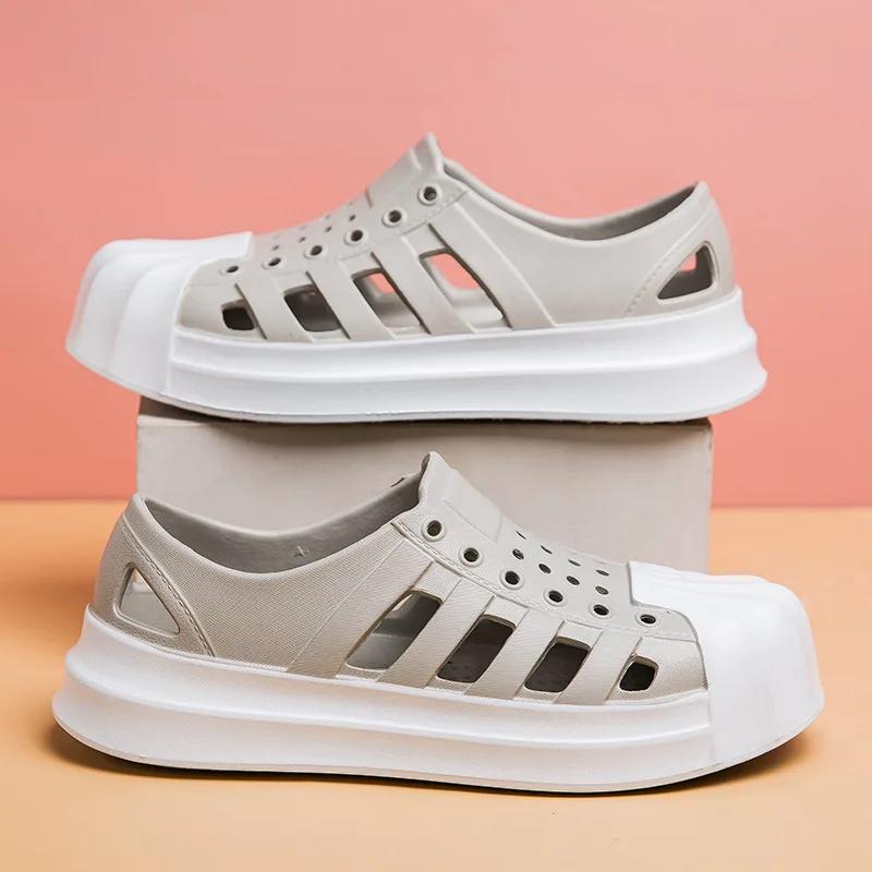 Летняя пара обуви с полыми отверстиями, повседневная и модная пляжная дышащая и нескользящая мягкая подошва сандалии для танцев 45 серый
Летняя пара обуви с полыми отверстиями, повседневная и модная пляжная дышащая и нескользящая мягкая подошва сандалии для танцев 45 серый