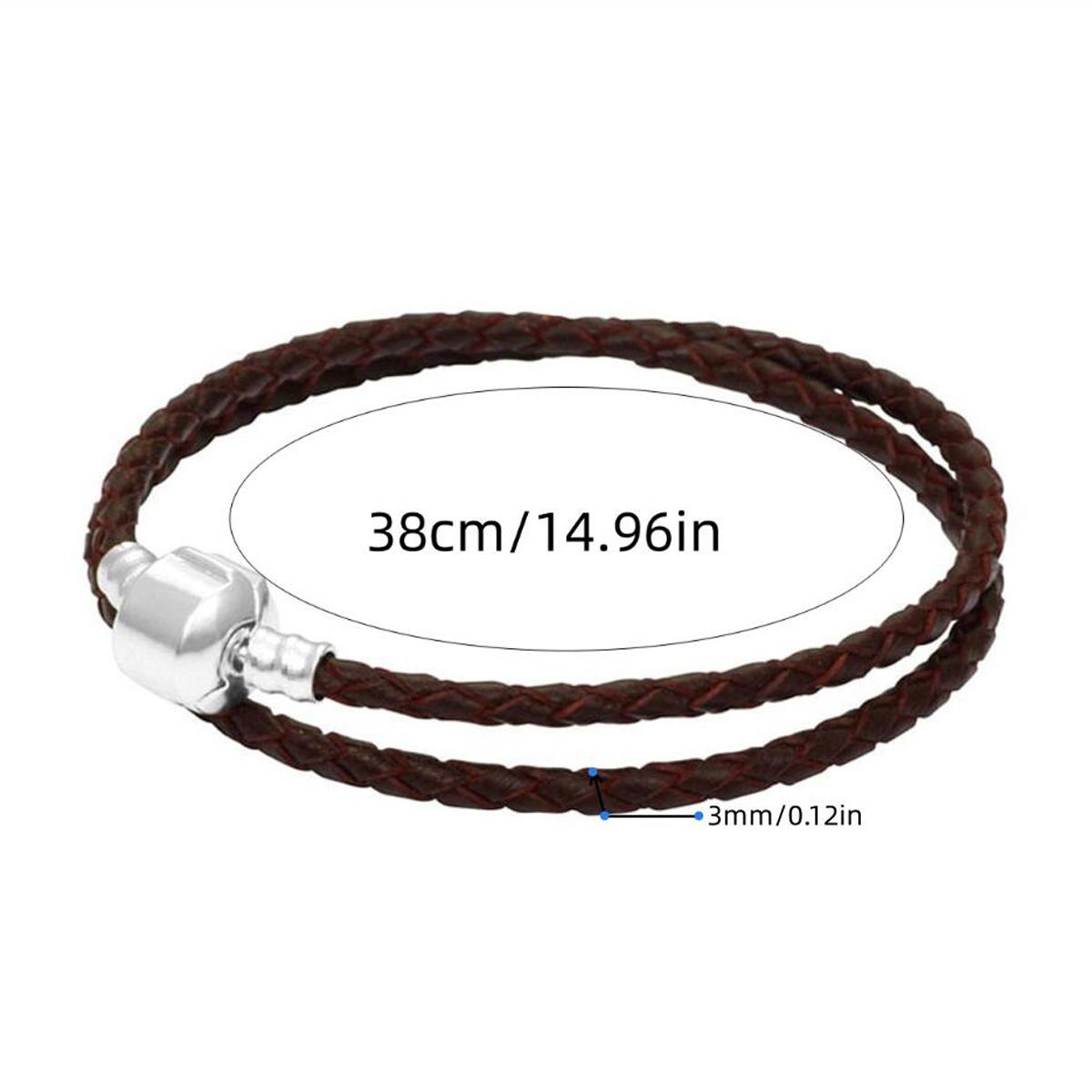 Silvery Buckle Women s Style Charms Leather 3mm Rope Basic Chain PU Bracelet Fit DIY Jewelry
Silvery Buckle Women s Style Charms Leather 3mm Rope Basic Chain PU Bracelet Fit DIY Jewelry